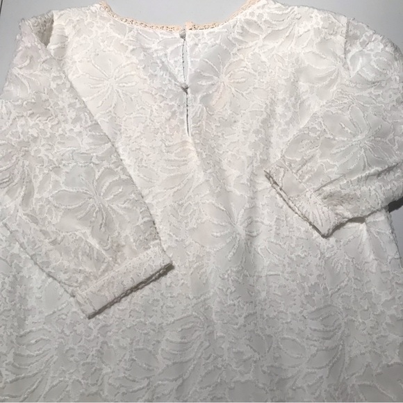 NWT Tularosa Bailey Tunic Mini Dress in Lace White and Cream Size XS - Picture 9 of 10